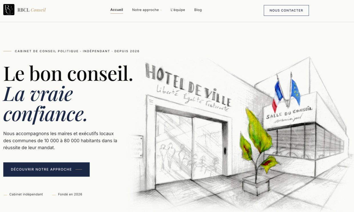 Site vitrine du cabinet RBCL Conseil