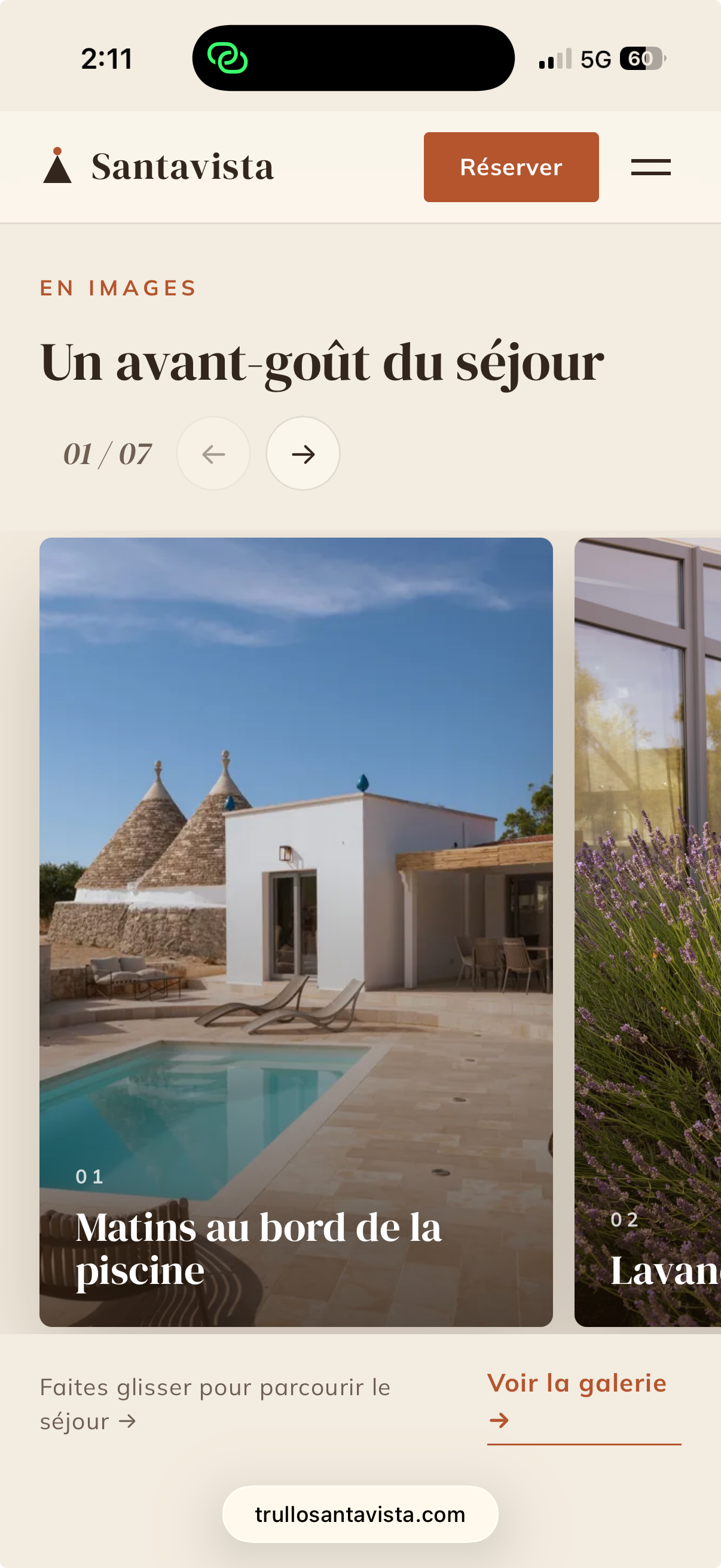 Le site Trullo Santavista sur mobile, galerie et avis voyageurs